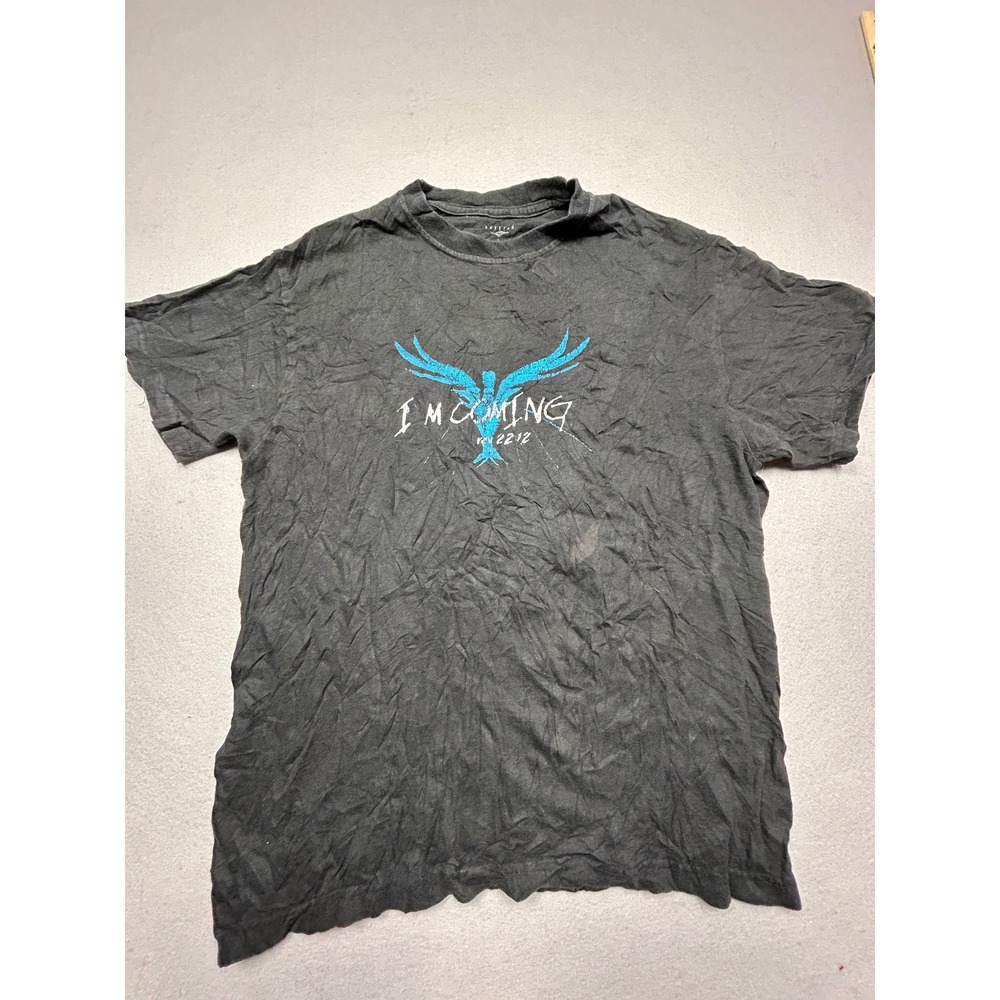 Cheetah T-Shirt 100% Cotton Black Graphic St Joseph Youth Group Large Mens